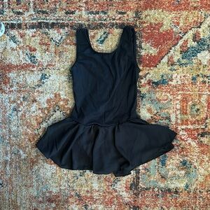 Kids Black leotard with skirt